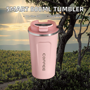 Termo con Doble Pantalla Digital, 500 ml, Acero Inoxidable, Botella Inteligente para Café y Agua, con Indicador LED de Temperatura, Ideal para Viajes y Regalos Empresariales - Product Image 2