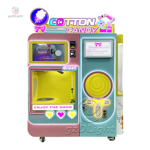 2026 High Output Sweet Business with Automatic Cotton Candy Machine for Events, 4 Flavors & APP Control