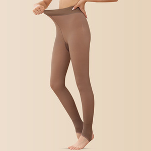 Medias de Spandex al por Mayor, Talla Extra Grande, Transparentes, Color Negro, Tipo Piel, con Pantalones de Terciopelo - Product Image 3