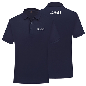 Fashion Collar Unisex Short Sleeved Customized Logo Company Advertising Shirts Polo Shirt