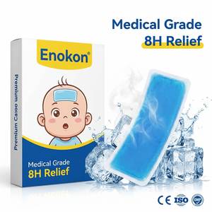 Enokon OEM Gel Rinfrescante Istantaneo Altamente Efficace <span class=keywords><strong>Contro</strong></span> la Febbre, Monouso, Confezione Personalizzata con Etichetta Individuale per Bambini - Product Image 1