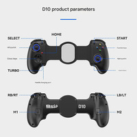 Ventilateur de refroidissement universel pour manette de jeu BSP D10/D10S, manette de jeu portable avec déclencheur Hall, joystick sans fil BT pour Android, iOS, mobile et PC