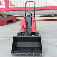 Mini-chargeuse à trois roues directe usine pour chantier, chargeuse compacte hydraulique, manutention de matériaux, chargeuse sur roues à essence