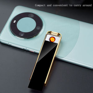 Hochwertiges Intelligentes Aufladbares Geräuschloses Feuerzeug Tragbar Kompakt für Outdoor-Nutzung Zigaretten-Sicherheit Personalisiert Windfest Gravur Möglich - Product Image 4