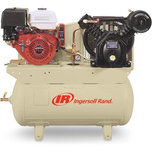 Compresseur d'air monophasé Ingersoll Rand 2475F13GH 13Hp 30Gal, alimenté au gaz, usage industriel stationnaire - Product Image 1