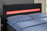 Willsoon Möbel modernes Bett Design Möbel Doppelgröße weißes Lederbett Flügelrückseite Kopfteil