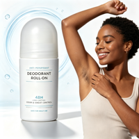 Déodorant anti-transpirant roll-on OEM 48H longue durée, sûr et rafraîchissant, contrôle de la transpiration et des odeurs pour le quotidien et le sport