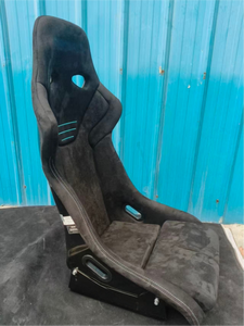 Sedile da Corsa per Modifica Auto, in Fibra di Vetro e Velluto Durevoli, con Doppie Guide Scorrevoli, Compatibilità Universale per Recaro RSG per <span class=keywords><strong>Peugeot</strong></span> - Product Image 2