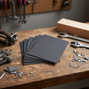 Feuille de papier abrasif en carbure de silicium Ttake Ab3044, grain 320, 230x280 mm, pour le polissage du bois et du métal - Product Image 3