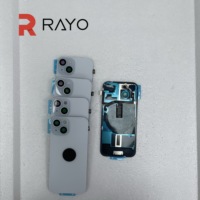 Verre arrière OEM d'origine toutes pièces avec NFC pour iPhone 14 14 Plus, design barre, violet, noir, bleu, blanc, rouge
