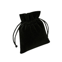 Pochette à cordon en velours épais de qualité supérieure, petite pochette de rangement pour bijoux, sac en velours pour perles antiques