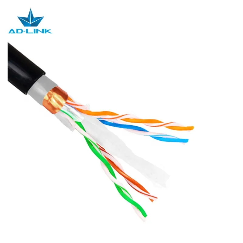 Manufacturer Shield Outdoor100 Meter Ftp Cat6 Cable 305m Utp