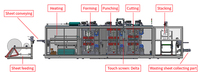 Vier Station Volautomatische Pp Pet Ps Ops Lade Thermovormende Vacuümmachine Voor Fruitbak