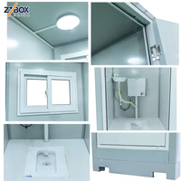 ZYBOX Modern Portatif Tuvalet Duşlu Mobil Tuvaletler Açık Hava Kamp Kabini Römorku Ortak Tuvalet WC CE Sertifikalı ABD AU