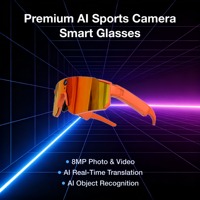 Kacamata Pintar Olahraga AI Premium 8MP EIS Anti-Goyang Kamera Aksi Sudut Pandang Pertama 290mAh Asisten Suara AI Transfer Wi-Fi Cepat