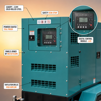 Groupe électrogène diesel mobile Cummins UK Perkins sur remorque 20kVA 30kVA 40kVA 50kVA 60kVA 70kVA 80kVA 90kVA 100kVA