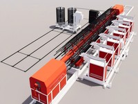 Fabricant Usine Bon Prix Barre d'Acier Traitement CNC Cage à Pile d'Acier Faisant la Machine