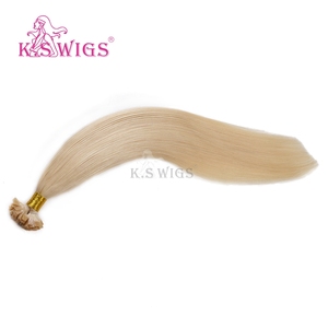 KSWIGS Customizable 12-28 Inch-Tailor Straight/Curly Styles for Daily/Party Flat-Tip Virgin Double Drawn Human Hair Extensions - Product Image 4