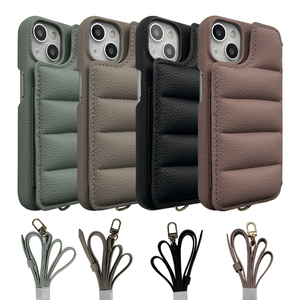 Funda de cuero con patró<span class=keywords><strong>n</strong></span> de lichi personalizado para iPhone 14 pro <span class=keywords><strong>max</strong></span>, carcasa ajustable con ranura para tarjetas, para teléfono móvil, <span class=keywords><strong>2023</strong></span> - Product Image 2