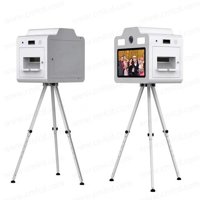 New Photobooth DSLR Camera Selfie Instant Print Station Fit DNP HITI Printer Touch Screen Photo Booth Box