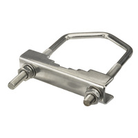 Support de fixation en U pour mât, 3,9 po de hauteur x 2,36 po de largeur, pour montage d'antenne sur tube de mât, ensemble de connexion