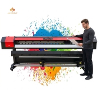 Grand grand format 1.8m 1.9m 2.5m 3.2 mètres dx5 cabezal xp600 tête eco solvant imprimante traceur de corte graphtec plus abordable