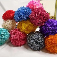 Grosir Tiongkok bunga kering diawetkan Diameter 20-25cm kepala besar daun hidrangea besar