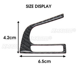 Pour Subaru Forester 2016 2017 2018, couvre-volant en fibre de carbone véritable, garniture de moulage intérieur, autocollant décoratif, accessoires de voiture - Product Image 6
