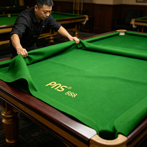 Fieltro para Mesa de <span class=keywords><strong>Billar</strong></span> S.Q.F Green Pure Wool, Tela para Snooker de 7 pies/<span class=keywords><strong>8</strong></span> Bolas/Mini/Convertible, Alta Densidad, Suave, para el Hogar - Product Image 4