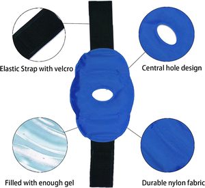 อุปกรณ์พยุงเข่าเจลน้ำแข็งร้อนและเย็นทนทานสำหรับบรรเทาอาการปวดบวมและรู้สึกไม่สบายบริเวณข้อเข่า - Product Image 2
