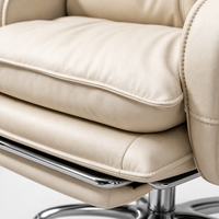 Chaise de bureau de direction en cuir PU ALINUNU ODM OEM pour le bureau du patron, dossier haut 90-135 °   Chaise de bureau inclinable Boss