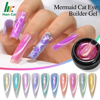 Nouveau Gel Constructeur Effet Œil de Chat Sirène 18 Couleurs Gel d'Extension d'Ongles Vente en Gros Gel Constructeur de Haute Qualité Gel Dur Logo Personnalisé