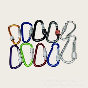 Alloy Carabiner 5x50mm Gourd Shape Spring Hook Outdoor <b>Safety</b> Buckle Connecting Ring <b>Keychain</b> - Product Image 2