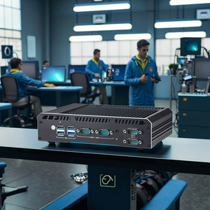 Yeni 6W güç tüketimi 12th CPU N150 dört çekirdekli 4K <span class=keywords><strong>3</strong></span> görüntüler 4COM Win11/Linux alüminyum alaşım fansız endüstriyel Kiosk PC - Product Image 6