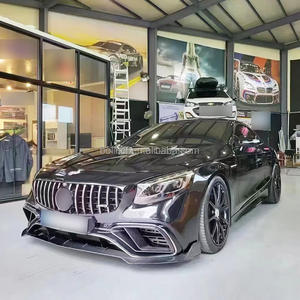 Kits de fibra de carbono estilo Babos, difusor trasero de labio delantero, alerón trasero para <span class=keywords><strong>Mercedes</strong></span> Benz <span class=keywords><strong>Clase</strong></span> S Coupe W217 <span class=keywords><strong>2018</strong></span> + - Product Image 4