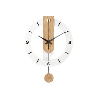Jam Dinding Akrilik Gaya Nordik Bertenaga Baterai Minimalis Kreatif Mewah Ringan dengan Gerakan Jarum Detik untuk Ruang Tamu Rumah