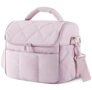Sac isotherme léger personnalisable pour le travail, les pique-niques et les voyages, boîte à lunch matelassée mignonne, sacs à lunch isolés pour femmes - Product Image 1