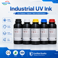 Encre UV LED pour imprimante cylindrique et conique Ricoh G5i CMYK Blanc Vernis pour bouteilles de vin, tubes cosmétiques et emballages