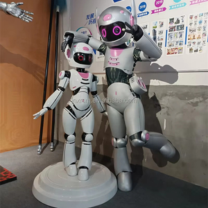 Encantadora chica <span class=keywords><strong>de</strong></span> tamaño adulto bailando Robot estrella <span class=keywords><strong>belleza</strong></span> <span class=keywords><strong>reina</strong></span> Año Nuevo tamaño real realista Eva mascota portátil trajes TV película disfraces - Product Image 3