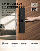 Serrure Intelligente Sinovo WIFI Tuya Contrôle APP Ttlock Empreinte Digitale Électronique Écran Tactile Clavier Code Clé Serrure de Porte Intelligente