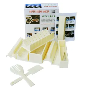 Vente chaude bricolage 10 pièces <span class=keywords><strong>maison</strong></span> algues riz rouleau faisant <span class=keywords><strong>Sushi</strong></span> outil <span class=keywords><strong>Sushi</strong></span> faisant Kit équipement pour débutants - Product Image 1