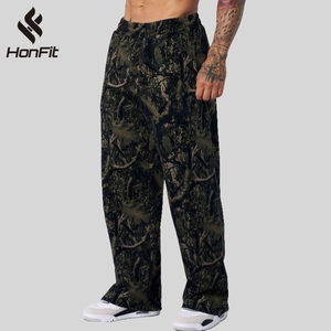 <span class=keywords><strong>Pantaloni</strong></span> Sportivi Casual da <span class=keywords><strong>Uomo</strong></span> HONFIT con Logo Personalizzato, 100% Poliestere, Traspiranti e ad Asciugatura Rapida per Palestra e Fitness - Product Image 2