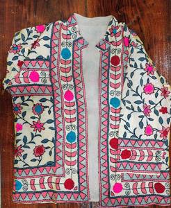 Chaqueta corta de algodón bordada Suzani para mujer, abrigo de invierno y ropa de fiesta, regalo de temporada de otoño - Product Image 2