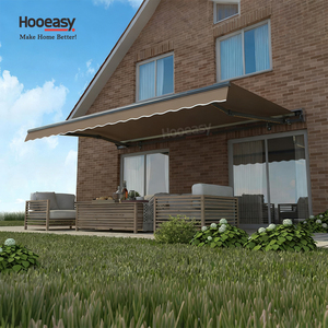 Toldo Retráctil Motorizado <span class=keywords><strong>para</strong></span> Jardín Exterior con Brazo Plegable y Control Remoto, Toldo <span class=keywords><strong>de</strong></span> Poliéster - Product Image 2