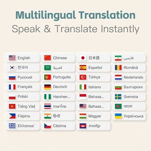 Nouveau 2026 – Traducteur vocal IA à double écran 7 pouces en temps réel, bidirectionnel, pour centres commerciaux et boutiques duty-free DSAT 1. Double écran Face-to-Face - Product Image 3