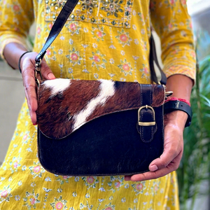 Sac à main en cuir de vachette à motif occidental sac à bandoulière sac à bandoulière élégant de vente chaude sac à bandoulière pour les femmes - Product Image 1