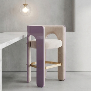 <span class=keywords><strong>Tabouret</strong></span> de bar moderne minimaliste en bois massif pour maisons de luxe, villas, îlots de <span class=keywords><strong>cuisine</strong></span>, comptoirs de bar, cafés - Product Image 6