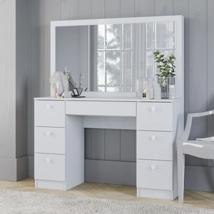 Runwood beside Cabinet <strong>Cheap</strong> Apartment Vanity <strong>Mirror</strong> Custom Vanity <strong>Mirror</strong> Lighted Metal Knobs Makeup Table Set With <strong>Mirror</strong> - Product Image 5