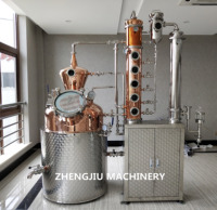 ZJ 50L 200L distillateur d'alcool domestique colonne de reflux en cuivre équipement de distillation encore pour Moonshine