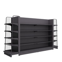 Étagères de présentation pour supermarchés, rayonnages gondoles durables en métal léger pour magasins, taille personnalisée, pour diverses marchandises